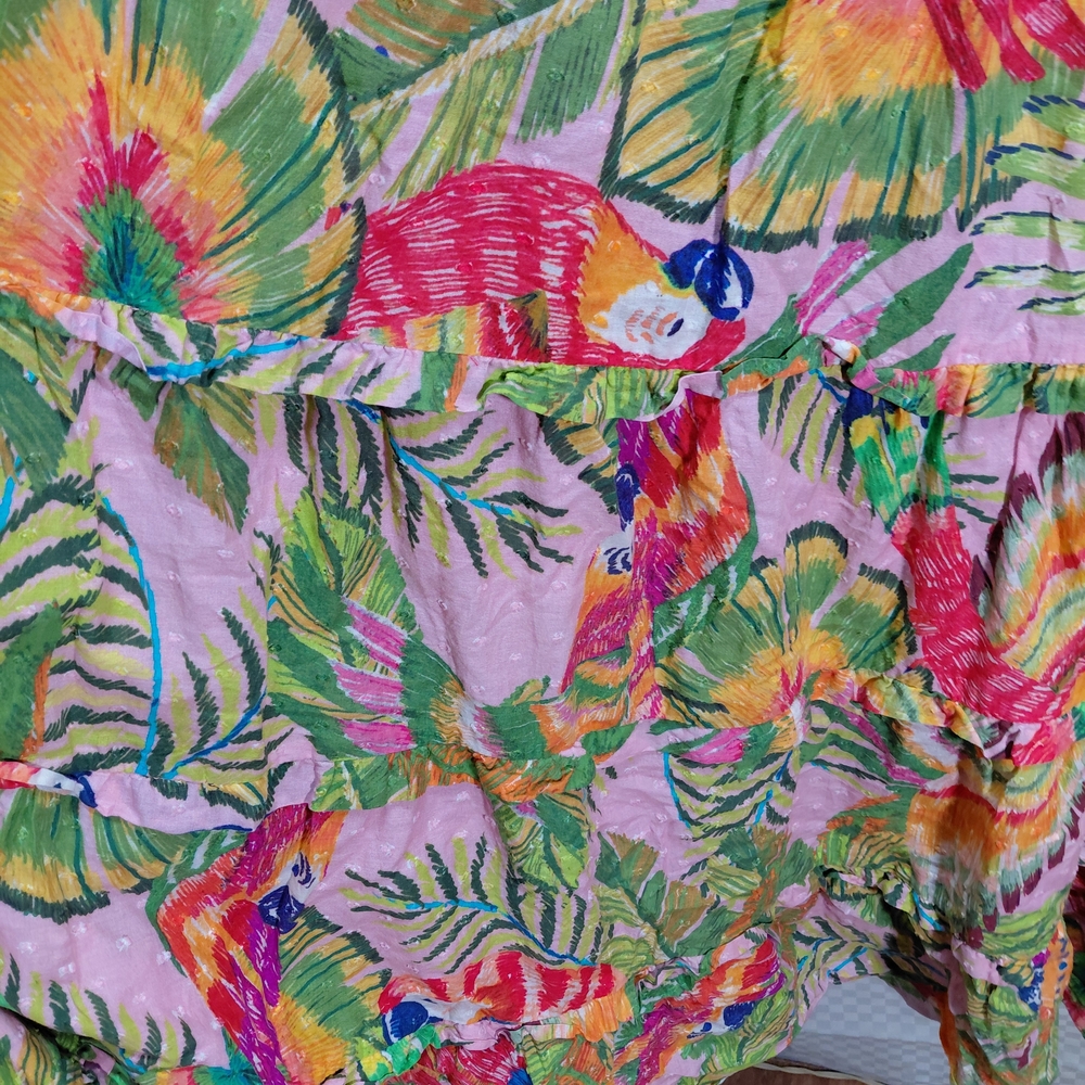FARM Rio Tropical Floral Maxi Dress in Green and Pink - Picture 6 of 10
